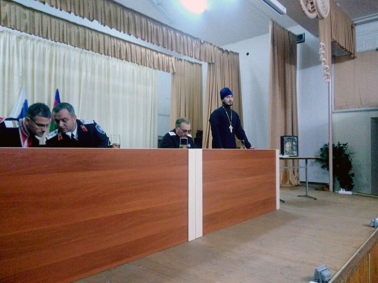 Священник Димитрий Алексеев принял участие в выборах атамана Прибрежного сельского поселения