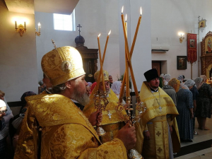 БОЖЕСТВЕННАЯ ЛИТУРГИЯ В ХРАМЕ ИЛЬИ ПРОРОКА В СЕЛЕ МЫСХАКО