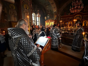ГЕЛЕНДЖИК. УТРЕНЯ ВЕЛИКОГО ПЯТКА С ЧТЕНИЕМ ДВЕНАДЦАТИ СТРАСТНЫХ ЕВАНГЕЛИЙ В КАФЕДРАЛЬНОМ СВЯТО-ВОЗНЕСЕНСКОМ СОБОРЕ