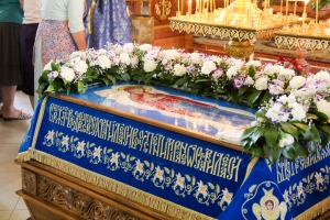 Утреня с чином погребения Пресвятой Богородицы в Свято-Успенском кафедральном соборе города Новороссийска