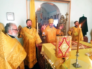 БОЖЕСТВЕННАЯ ЛИТУРГИЯ В ХРАМЕ СВЯТОГО ВЕЛИКОМУЧЕНИКА И ЦЕЛИТЕЛЯ ПАНТЕЛЕИМОНА СЕЛА КАБАРДИНКА