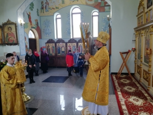 БОЖЕСТВЕННАЯ ЛИТУРГИЯ В ХРАМЕ СВЯТОЙ БЛАЖЕННОЙ КСЕНИИ ПЕТЕРБУРГСКОЙ В СЕЛЕ АБРАУ-ДЮРСО