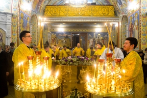 ВСЕНОЩНОЕ БДЕНИЕ В КАНУН ДНЯ ПАМЯТИ СВЯТИТЕЛЯ НИКОЛАЯ, АРХИЕПИСКОПА МИРЛИКИЙСКОГО ЧУДОТВОРЦА