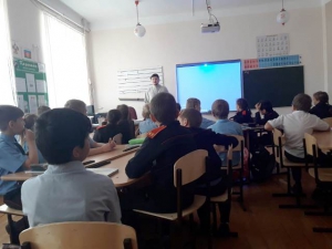 Беседа в школе хутора Евсеевский, посвященная празднику Вознесения Господня