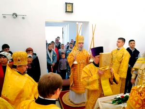 Божественная литургия в Никольском храме станицы Неберджаевской