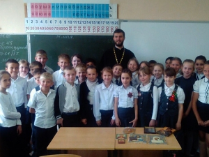 Священник провел беседу с третьеклассниками школы № 31 с. Глебовское г. Новороссийска