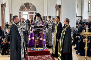 ЗАПОРОЖСКАЯ. ПОВЕЧЕРИЕ С ЧТЕНИЕМ ВЕЛИКОГО КАНОНА ПРП. АНДРЕЯ КРИТСКОГО В ХРАМЕ СВЯТОГО АПОСТОЛА ПЕРВОМУЧЕНИКА АРХИДИАКОНА СТЕФАНА