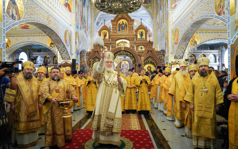 В праздник Собора святых Кубанской митрополии Святейший Патриарх Кирилл совершил освящение храма равноапостольного князя Владимира в Анапе