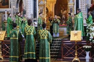 В праздник Входа Господня в Иерусалим Предстоятель Русской Церкви совершил Литургию в Храме Христа Спасителя и возглавил хиротонию архимандрита Стефана (Привалова) во епископа Клинского