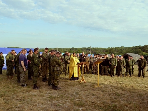 Военно-полевой выход казаков Черноморского казачьего округа прошел в районе станицы Раевская