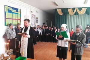 Чин великого освящения воды в школе х. Ханькова