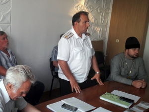 Священник посетил казачий сход Анастасиевского станичного казачьего общества