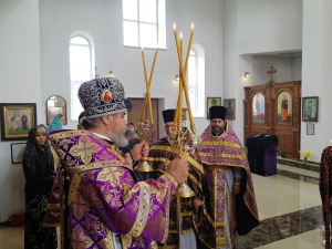 БОЖЕСТВЕННАЯ ЛИТУРГИЯ В ХРАМЕ В ЧЕСТЬ СВЯТОГО ВЕЛИКОМУЧЕНИКА ГЕОРГИЯ ПОБЕДОНОСЦА СТАНИЦЫ НАТУХАЕВСКОЙ