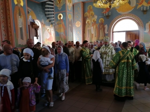 Богослужение в канун дня преставления преподобного Сергия Радонежского