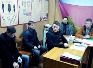 Священник посетил казачий сход