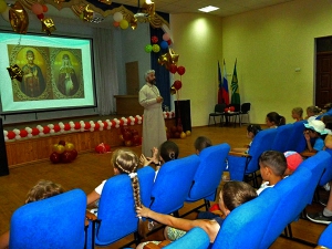 Беседа в лагере дневного пребывания школы №25, посвященная Дню семьи, любви и верности