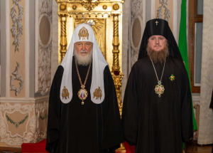 СВЯТЕЙШИЙ ПАТРИАРХ КИРИЛЛ НАГРАДИЛ АРХИЕПИСКОПА НОВОРОССИЙСКОГО И ГЕЛЕНДЖИКСКОГО КАЛЛИСТРАТА ОРДЕНОМ ПРЕПОДОБНОГО СЕРАФИМА САРОВСКОГО III СТЕПЕНИ
