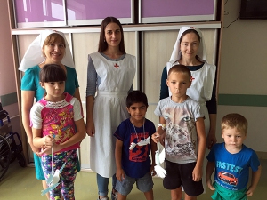 Служение молодежного сестричества в 1-ой городской больнице города Новороссийск