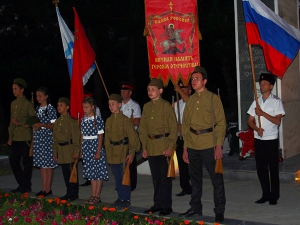 Молодое поколение патриотов Анапы приняло участие в церковно-гражданской панихиде