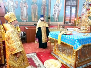 Всенощное бдение в Свято-Успенском кафедральном соборе г. Новороссийска
