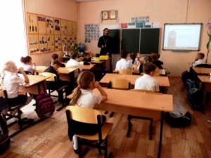 Урок о празднике Вознесения Господня прошел в казачьем классе школы № 16 г. Анапа