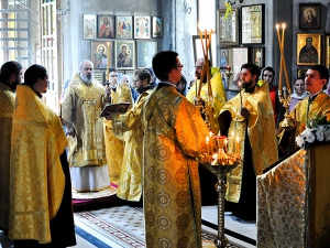 Всенощное бдение в храме святителя Николая чудотворца села Адербиевка