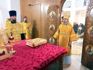 Всенощное бдение в храме в честь святого великомученика Георгия Победоносца станицы Натухаевской