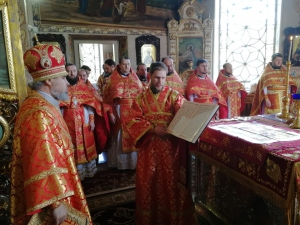 Божественная литургия в понедельник Светлой седмицы в Свято-Успенском храме г. Славянска-на-Кубани